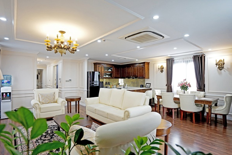 Luxurious 02 bedroom apartment with spacious balcony for rent in Hai Ba Trung, Hanoi