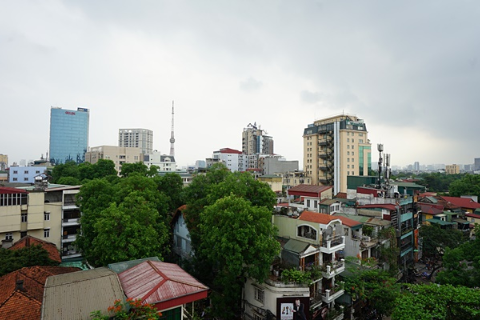 Spacious 2 bedroom apartment with big balcony for rent in Hai Ba Trung, Hanoi