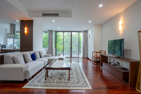 Stylish 4 bedroom apartment with a spacious balcony for rent in Tay Ho