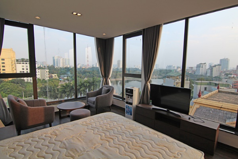Amazing lake view 1 bedroom apartment for rent in Hai Ba Trung Dist