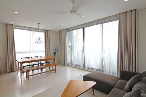Beautiful duplex lake view 3 bedroom apartment to rent on Ho Ba Mau, Hanoi