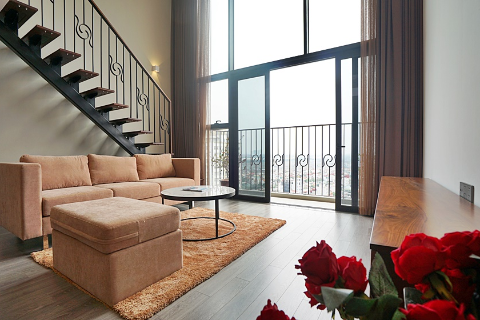 Brand new beautiful one bedroom apartment for rent in PentStudio building, Tay Ho, Hanoi.