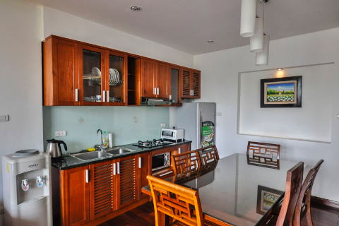Spacious 1-bedroom apartment for rent in Truc Bach, Ba Dinh, Hanoi