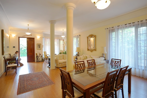 Good quality 6 bedroom villa with swimming pool and large balcony for rent in Tay Ho, Hanoi