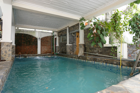 Beautiful 3 bedroom house with garden and swimming pool for rent in Tay Ho