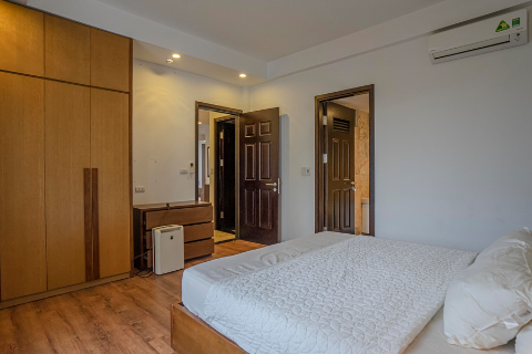 Lake view apartment with 3 bedrooms and a nice balcony for rent in Dang Thai Mai, Tay Ho, Hanoi