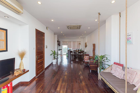 Beautiful 2 bedroom apartment with a large balcony for rent in Tay Ho center, Hanoi