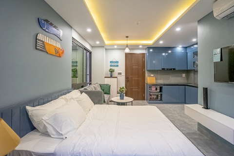 Beautiful 01 bedroom apartment for rent in Thi Sach, Hanoi