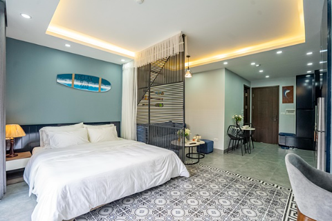 Beautiful Studio  apartment with 1 bedroom  for rent in Thi Sach Str, Hanoi