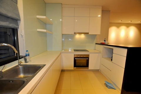 River view modern style furnishing apartment for rent in Mipec Long Bien, 3 bedrooms