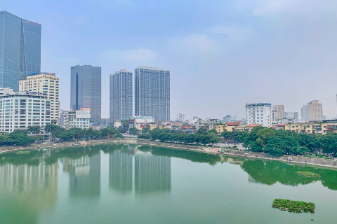 Cozy apartment with lake view for rent in Ba Dinh, Hanoi