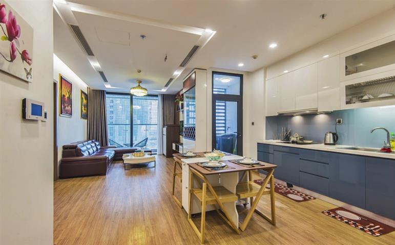 Bright 2 bedroom apartment for rent at Vinhome Metropolis, Ba Dinh