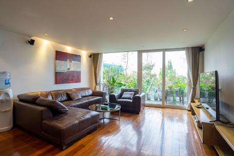 Modern and bright 1 bedroom apartment for rent in Tay Ho, green view