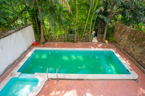 Spacious 4 bedroom villa with a swimming pool and garden view for rent in To Ngoc Van