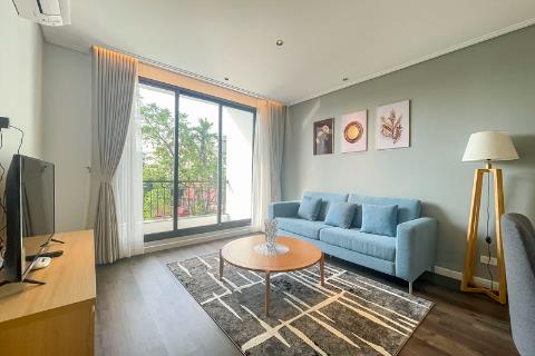 Modern and bright 2 bedroom apartment for rent in To Ngoc Van, green view and near the lake
