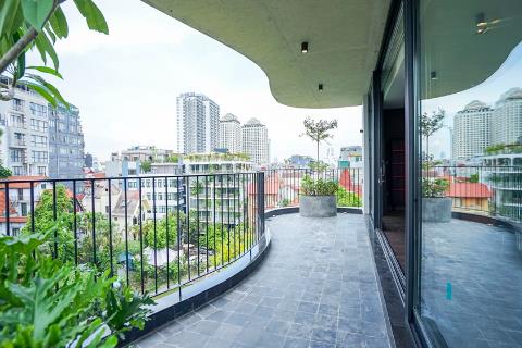 Modern and bright 3 bedroom apartment for rent in To Ngoc Van, green view and near the lake