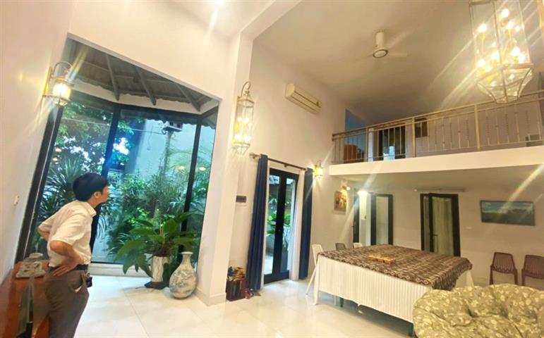 For rent 2-bedroom duplex house with full furniture in Au Co Tay Ho Hanoi
