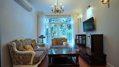 Central location with fully furnished 2 bedroom house for rent now at Tu Hoa str, Tay Ho