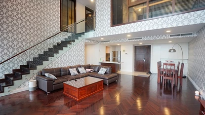 Duplex 3 bedroom apartment for rent at Hoang Thanh tower, Hai Ba Trung