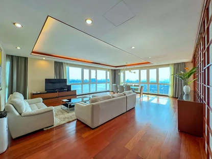 High end quality - A luxurious duplex 4 bedroom apartment for rent in Fraser Suites, Tay Ho, Hanoi