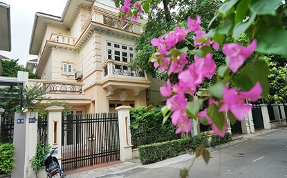 Peaceful and spacious 5 bedroom villa for rent at D block, Ciputra, Tay Ho