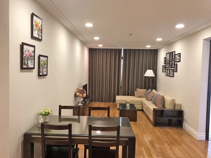 Spacious and fully furnished 2 bedroom apartment for lease now in Hoang Thanh Tower, Hai Ba Trung