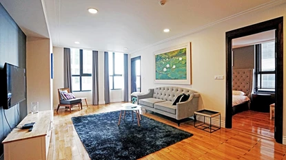 Spacious One-Bedroom Apartment with Corner office in Hoang Thanh Tower, Hai Ba Trung