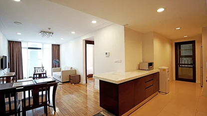 Bright 2 bedroom apartment for rent in Hoang Thanh tower, Hai Ba Trung, Hanoi