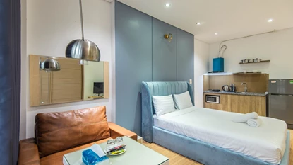 Beautiful and bright 1 bedroom apartment for rent in Phan Ke Binh, Ba Dinh