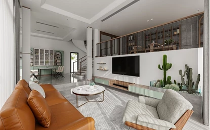 Luxury 4-bedroom villa for rent with stylish furniture for rent on Dang Thai Mai Street, Tay Ho area