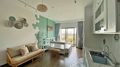 Cozy style 1 bedroom apartment for lease now in D' Eldorado, Tay Ho