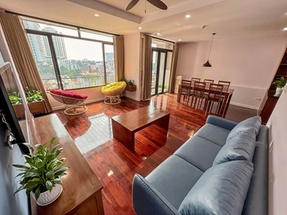 For lease 3 bedroom apartment with wooden floor in To Ngoc Van, Tay Ho