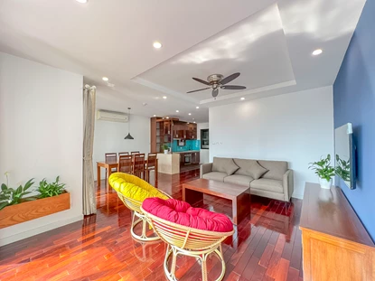 Fully furnished and cozy 2 bedroom serviced apartment for rent in Tay Ho