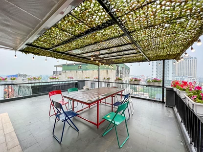 Big balcony and beautiful 1 bedroom serviced apartment for rent in Tay Ho, To Ngoc Van