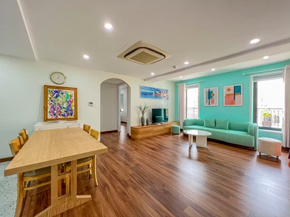 Stylish 2-bedroom apartment with huge private balcony on To Ngoc Van St., Tay Ho