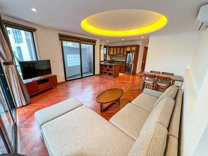 High end quality and nice decoration 2 bedroom serviced apartment for lease in Tay Ho