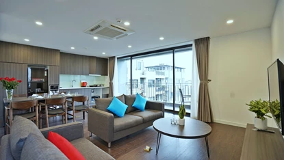 Minimalist designed 2 bedroom apartment for rent in To Ngoc Van, Tay Ho