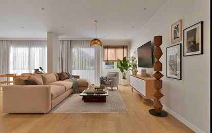 Beautiful interior and spacious 4 bedroom apartment for rent in To Ngoc Van, Tay Ho