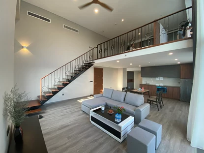 High floor and furnished 1 bedroom apartment for rent in Pentstudio, Tay Ho