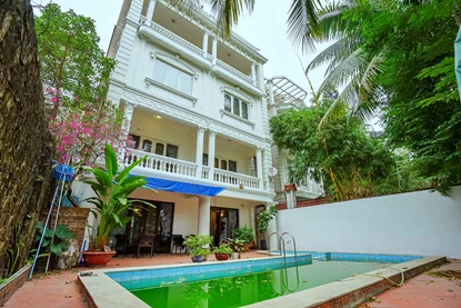 Swimming pool and huge 4 bedroom villa for rent in To Ngoc Van, Tay Ho