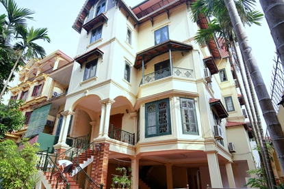 5-bedroom villa with private pool and semi-furnished for rent on To Ngoc Van Street, Tay Ho area