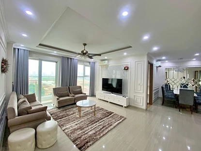 Nicely decorated 3 bedrooms apartment for rent in the Link L4 building, Ciputra, Tay Ho, Hanoi 