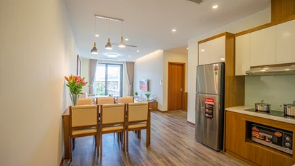 Afforable and spacious 2 bedrooms apartment for rent on Tay Ho street, Tay Ho district, Hanoi 