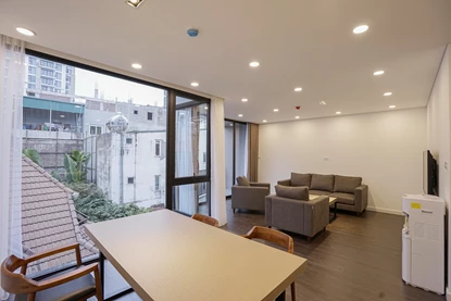 Spacious 2-bedroom apartment with modern furniture for rent on Tay Ho Street, Tay Ho area