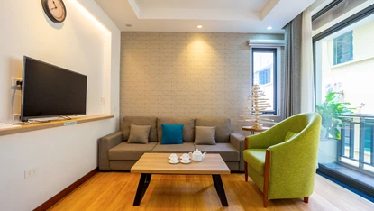 Minimalist and Modern 01-bedroom apartment on Tay Ho St., Tay Ho