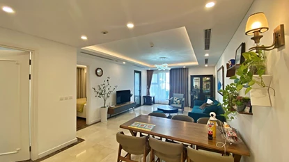 Cosy and spacious 2 bedrooms apartment for rent in D'. Le Roi Soleil building, 59 Xuan Dieu, Tay Ho, Hanoi