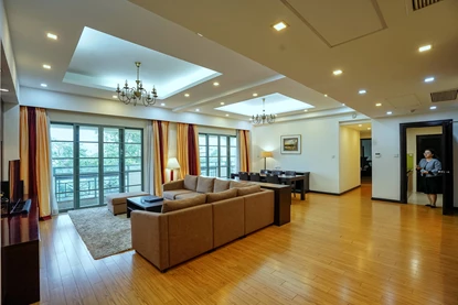 Spacious and Quiet 4-Bedroom Apartment with a LAKE VIEW on To Ngoc Van St., Tay Ho