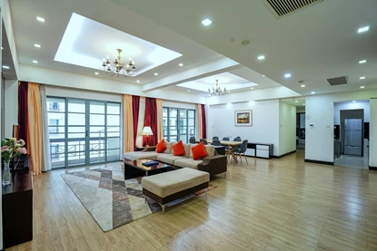 Huge Corner 4-Bedroom Apartment with Swimming Pool Area on To Ngoc Van St., Tay Ho