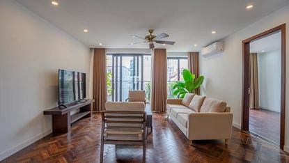Furnished and bright 4 bedroom apartment for rent in center of Tay Ho