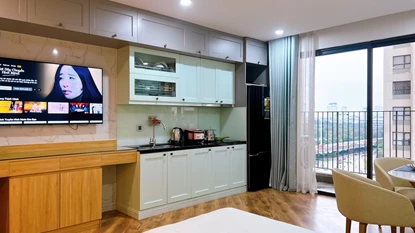 Bright and Elegant Studio Apartment for Rent in Vinhome D'capitale, Tran Duy Hung – 40 sqm of Cozy Urban Living